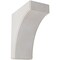 Ekena Millwork 5 1/4"W x 10"D x 12"H Clarksville Wood Vintage Decor Bracket, Chalk Dust White BKTWD05X10X12CVWH - alternate 1